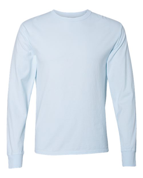 ComfortWash by Hanes Garment-Dyed Long Sleeve T-Shirt GDH200 Soothing Blue