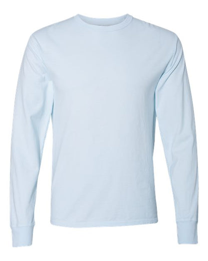 ComfortWash by Hanes Garment-Dyed Long Sleeve T-Shirt GDH200 Soothing Blue