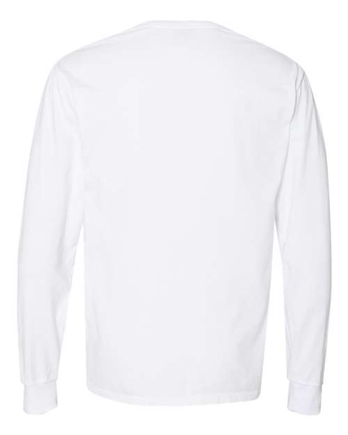 ComfortWash by Hanes Garment-Dyed Long Sleeve T-Shirt GDH200 White