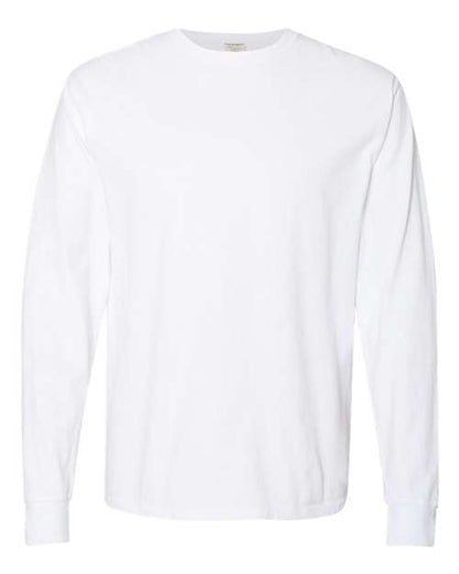 ComfortWash by Hanes Garment-Dyed Long Sleeve T-Shirt GDH200 White