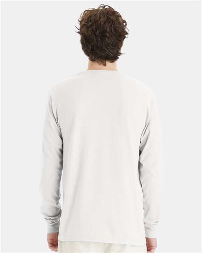 ComfortWash by Hanes Garment-Dyed Long Sleeve T-Shirt GDH200 White