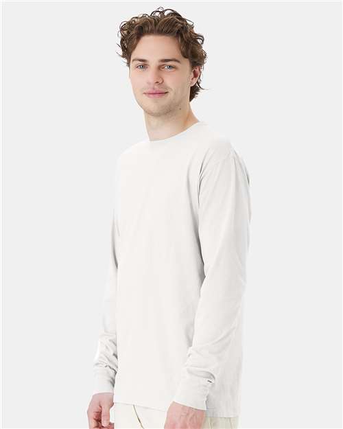 ComfortWash by Hanes Garment-Dyed Long Sleeve T-Shirt GDH200 White