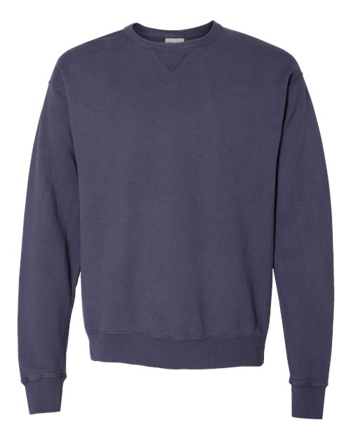 ComfortWash by Hanes Garment-Dyed Crewneck Sweatshirt GDH400 Anchor Slate