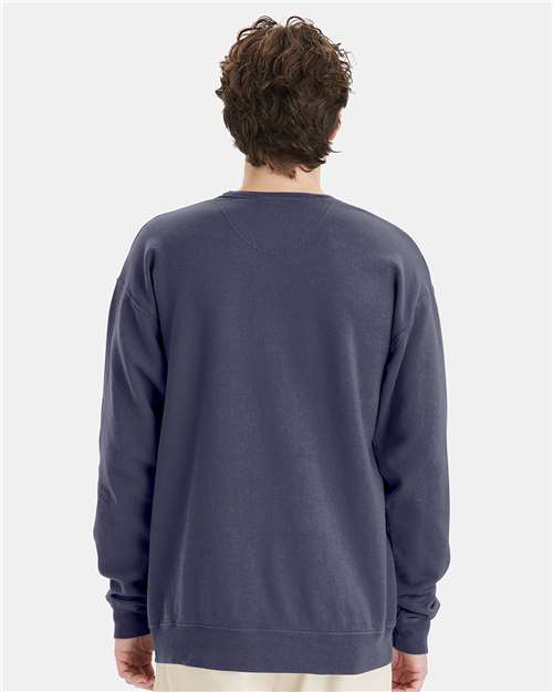 ComfortWash by Hanes Garment-Dyed Crewneck Sweatshirt GDH400 Anchor Slate