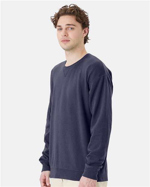 ComfortWash by Hanes Garment-Dyed Crewneck Sweatshirt GDH400 Anchor Slate