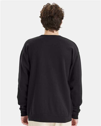 ComfortWash by Hanes Garment-Dyed Crewneck Sweatshirt GDH400 Black