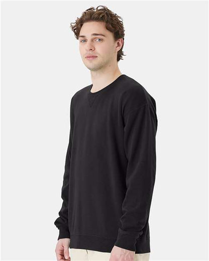 ComfortWash by Hanes Garment-Dyed Crewneck Sweatshirt GDH400 Black