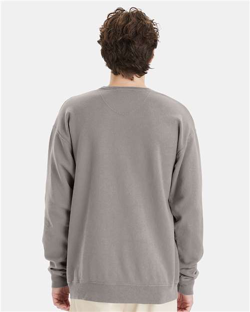 ComfortWash by Hanes Garment-Dyed Crewneck Sweatshirt GDH400 Concrete Grey
