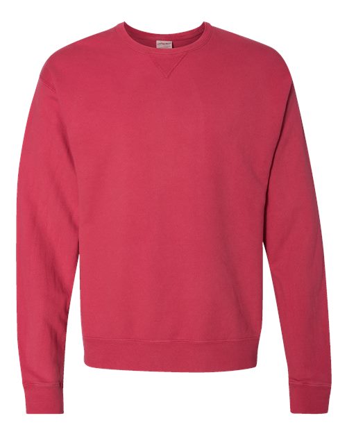 ComfortWash by Hanes Garment-Dyed Crewneck Sweatshirt GDH400 Crimson Fall