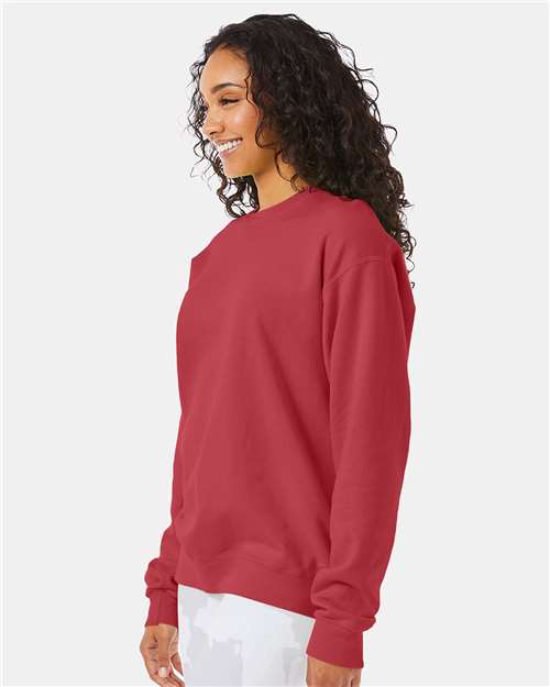 ComfortWash by Hanes Garment-Dyed Crewneck Sweatshirt GDH400 Crimson Fall