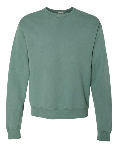 ComfortWash by Hanes Garment-Dyed Crewneck Sweatshirt GDH400 Cypress Green