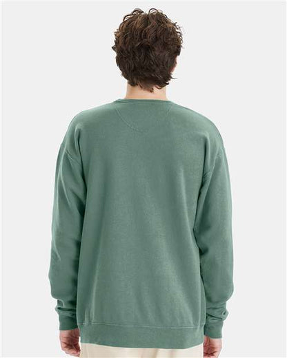 ComfortWash by Hanes Garment-Dyed Crewneck Sweatshirt GDH400 Cypress Green