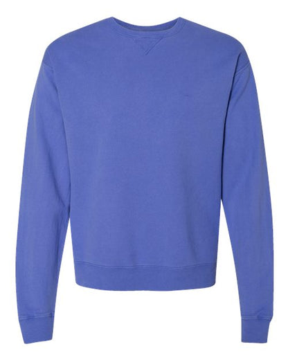 ComfortWash by Hanes Garment-Dyed Crewneck Sweatshirt GDH400 Deep Forte Blue