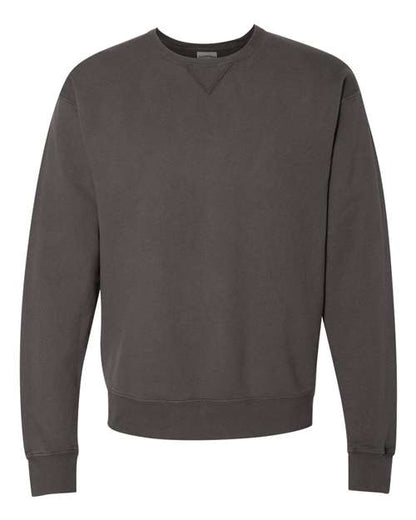 ComfortWash by Hanes Garment-Dyed Crewneck Sweatshirt GDH400 New Railroad Grey