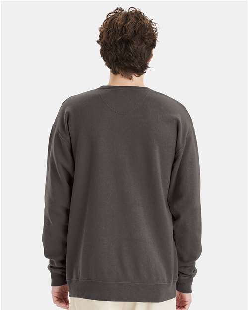 ComfortWash by Hanes Garment-Dyed Crewneck Sweatshirt GDH400 New Railroad Grey