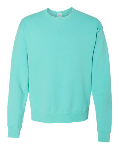 ComfortWash by Hanes Garment-Dyed Crewneck Sweatshirt GDH400 Mint