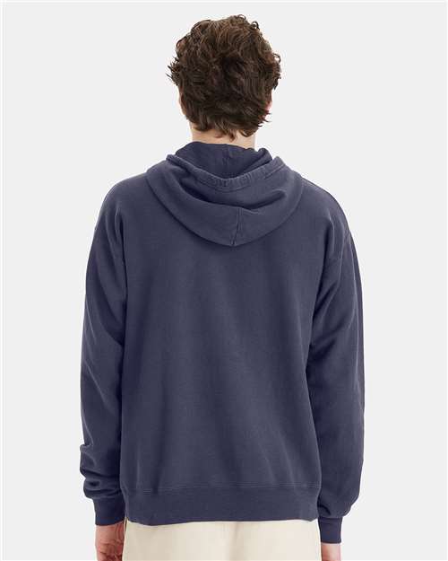 ComfortWash by Hanes Garment-Dyed Unisex Hooded Sweatshirt GDH450 Anchor Slate