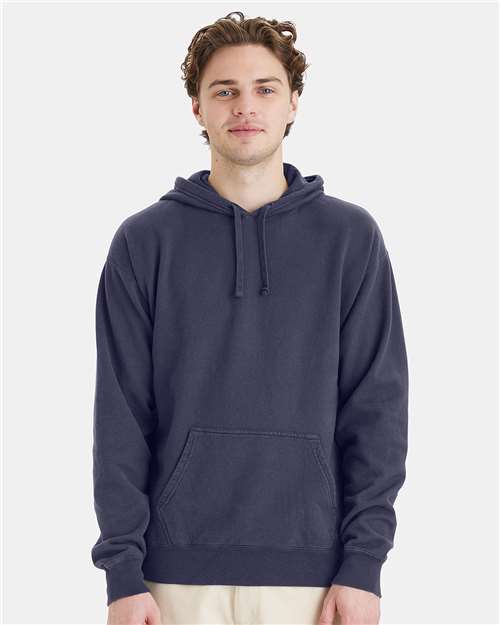 Custom Embroidered  ComfortWash by Hanes Garment-Dyed Unisex Hooded Sweatshirt GDH450 Anchor Slate