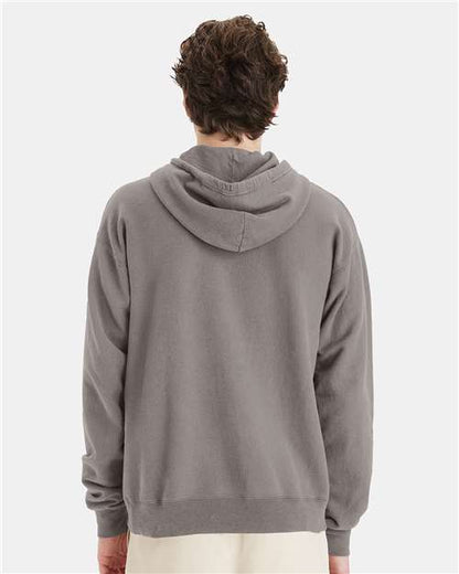 ComfortWash by Hanes Garment-Dyed Unisex Hooded Sweatshirt GDH450 Concrete Grey