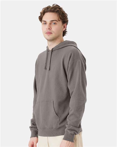 ComfortWash by Hanes Garment-Dyed Unisex Hooded Sweatshirt GDH450 Concrete Grey