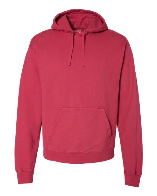 ComfortWash by Hanes Garment-Dyed Unisex Hooded Sweatshirt GDH450 Crimson Fall