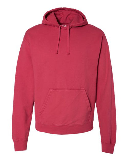 ComfortWash by Hanes Garment-Dyed Unisex Hooded Sweatshirt GDH450 Crimson Fall