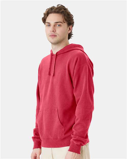 ComfortWash by Hanes Garment-Dyed Unisex Hooded Sweatshirt GDH450 Crimson Fall