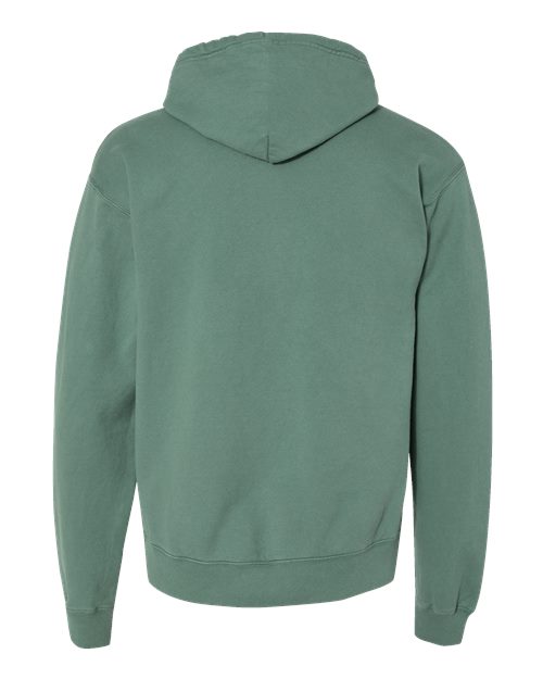 ComfortWash by Hanes Garment-Dyed Unisex Hooded Sweatshirt GDH450 Cypress Green