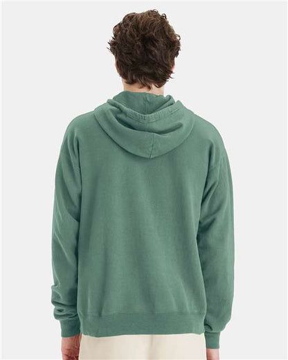 ComfortWash by Hanes Garment-Dyed Unisex Hooded Sweatshirt GDH450 Cypress Green