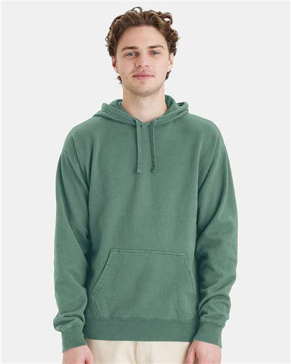 Custom Embroidered  ComfortWash by Hanes Garment-Dyed Unisex Hooded Sweatshirt GDH450 Cypress Green