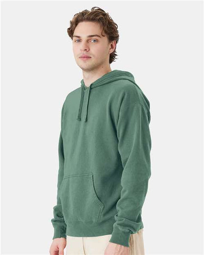 ComfortWash by Hanes Garment-Dyed Unisex Hooded Sweatshirt GDH450 Cypress Green
