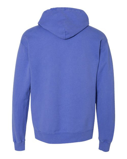 ComfortWash by Hanes Garment-Dyed Unisex Hooded Sweatshirt GDH450 Deep Forte Blue