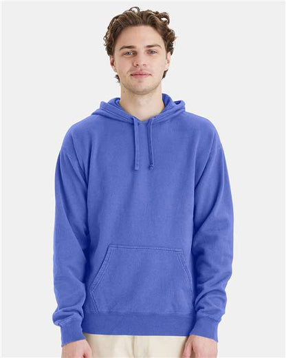 Custom Embroidered  ComfortWash by Hanes Garment-Dyed Unisex Hooded Sweatshirt GDH450 Deep Forte Blue