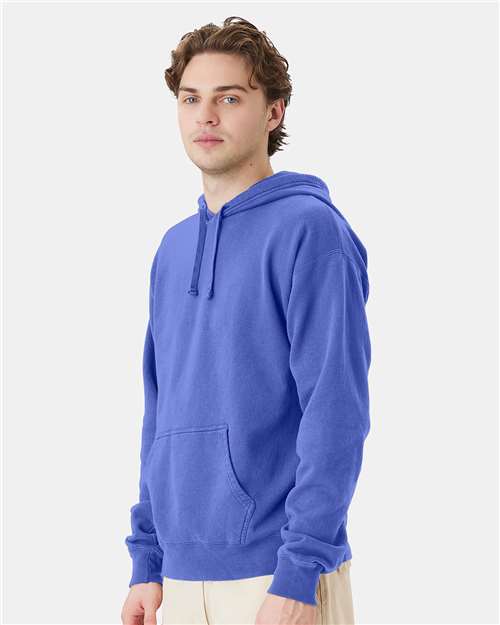 ComfortWash by Hanes Garment-Dyed Unisex Hooded Sweatshirt GDH450 Deep Forte Blue