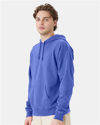 ComfortWash by Hanes Garment-Dyed Unisex Hooded Sweatshirt GDH450 Deep Forte Blue