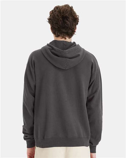 ComfortWash by Hanes Garment-Dyed Unisex Hooded Sweatshirt GDH450 New Railroad Grey