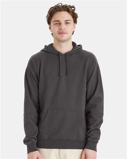 Custom Embroidered  ComfortWash by Hanes Garment-Dyed Unisex Hooded Sweatshirt GDH450 New Railroad Grey