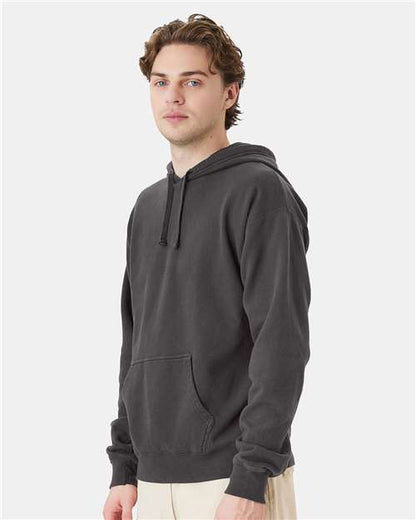 ComfortWash by Hanes Garment-Dyed Unisex Hooded Sweatshirt GDH450 New Railroad Grey