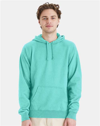 Custom Embroidered  ComfortWash by Hanes Garment-Dyed Unisex Hooded Sweatshirt GDH450 Mint