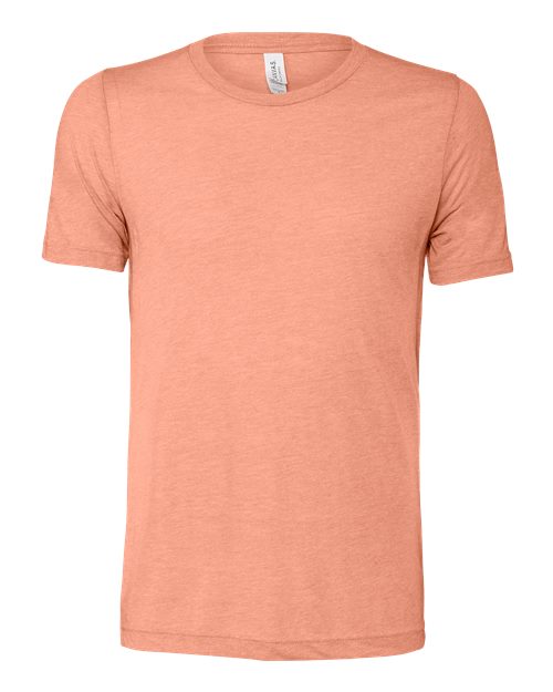 BELLA + CANVAS Triblend Tee 3413 Sunset Triblend Custom Embroidered Business Logo