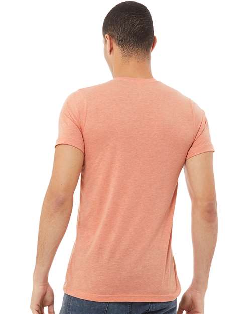 BELLA + CANVAS Triblend Tee 3413 Sunset Triblend Custom Embroidered Business Logo