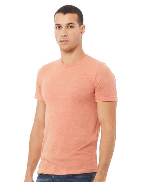 BELLA + CANVAS Triblend Tee 3413 Storm Triblend Custom Embroidered Business Logo