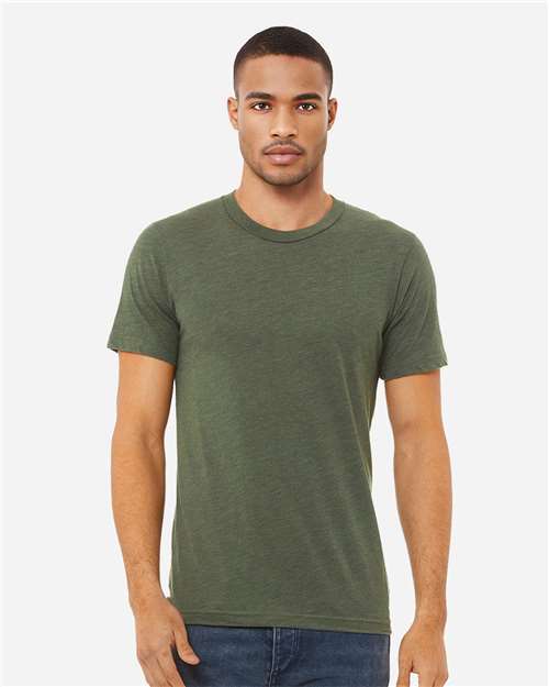 BELLA + CANVAS Triblend Tee 3413 Military Green Triblend