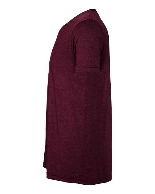 BELLA + CANVAS Triblend Tee 3413 Solid Maroon Triblend Custom Embroidered Business Logo