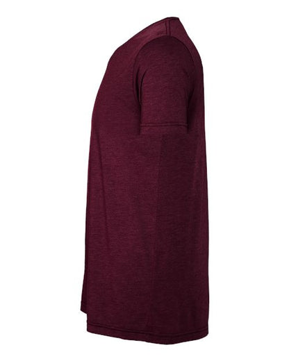 BELLA + CANVAS Triblend Tee 3413 Solid Maroon Triblend Custom Embroidered Business Logo
