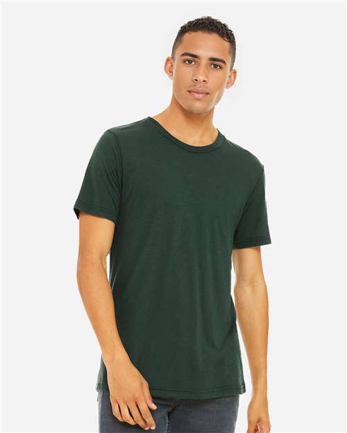 BELLA + CANVAS Triblend Tee 3413 Solid Forest Triblend