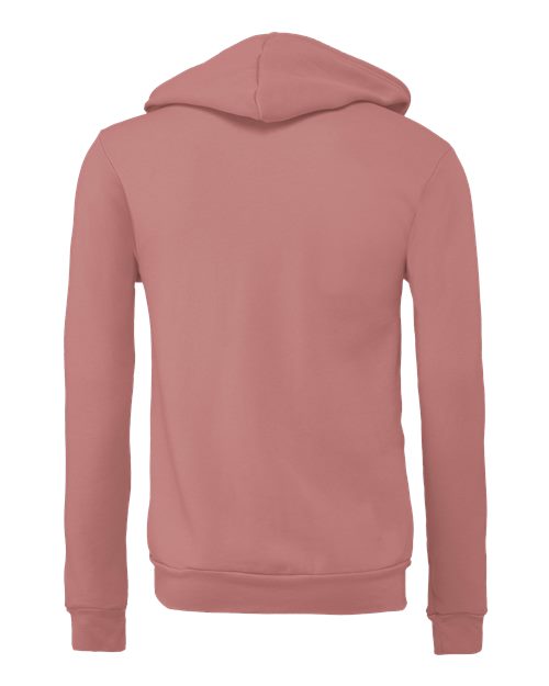 BELLA + CANVAS Sponge Fleece Full-Zip Hoodie 3739 Mauve