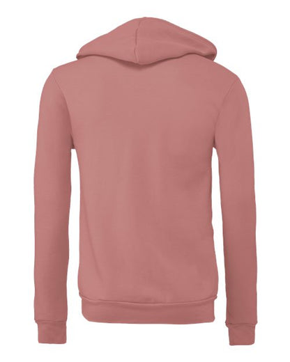 BELLA + CANVAS Sponge Fleece Full-Zip Hoodie 3739 Mauve