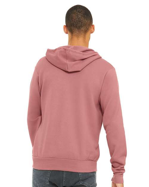 BELLA + CANVAS Sponge Fleece Full-Zip Hoodie 3739 Mauve