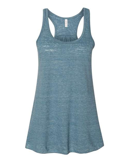 BELLA + CANVAS Women's Flowy Racerback Tank 8800 Denim Slub